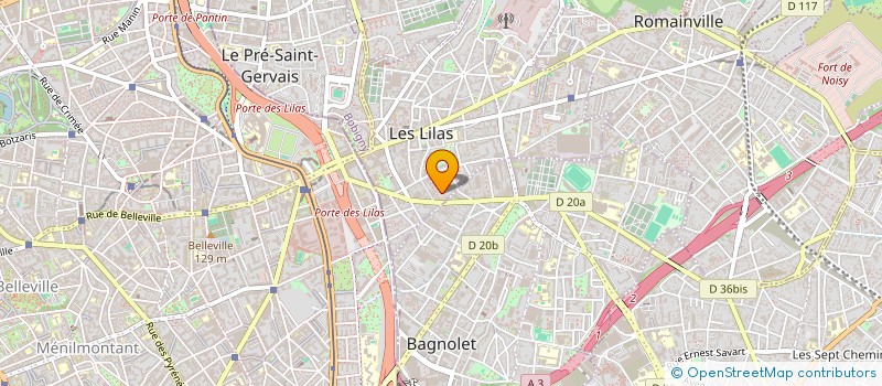 localisation de l'entreprise MONSIEUR JOSEPH CHARLET à LES LILAS