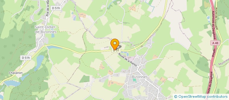 localisation de l'entreprise MONSIEUR JOSEPH CHARVET  BIZONNES