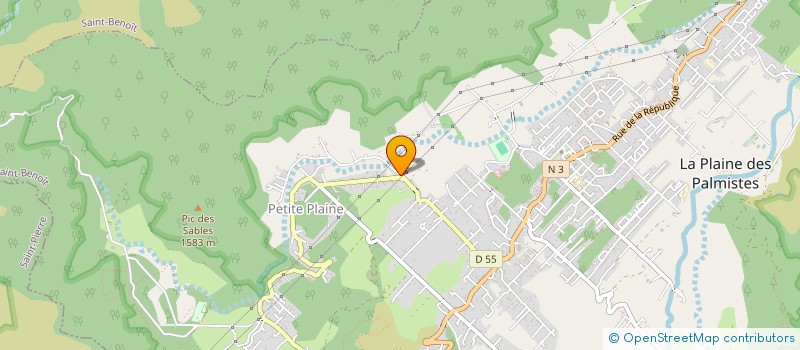 localisation de l'entreprise MONSIEUR JOSEPH CLAIN  LA PLAINE-DES-PALMISTES