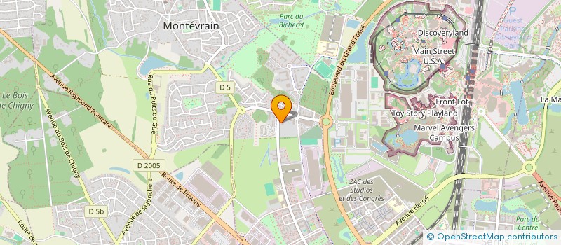 localisation de l'entreprise MONSIEUR JOSEPH CORBEEL  MONTEVRAIN