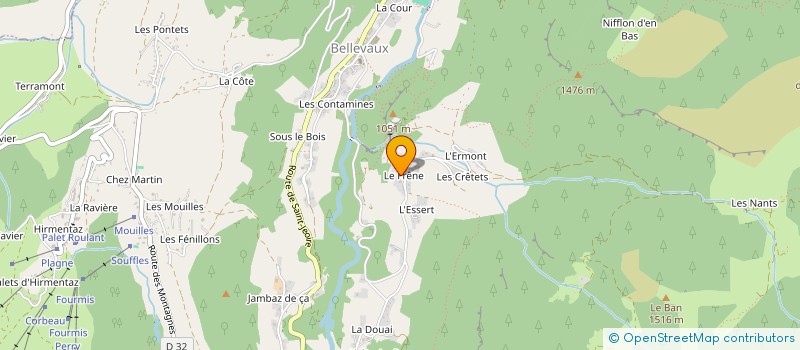 localisation de l'entreprise MONSIEUR JOSEPH CORNIER  BELLEVAUX
