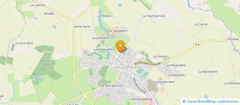 localisation de l'entreprise MONSIEUR JOSEPH CORNU à LA GAUBRETIERE