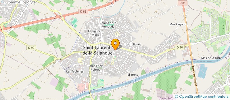 localisation de l'entreprise MONSIEUR JOSEPH CORRAL  SAINT-LAURENT-DE-LA-SALANQUE