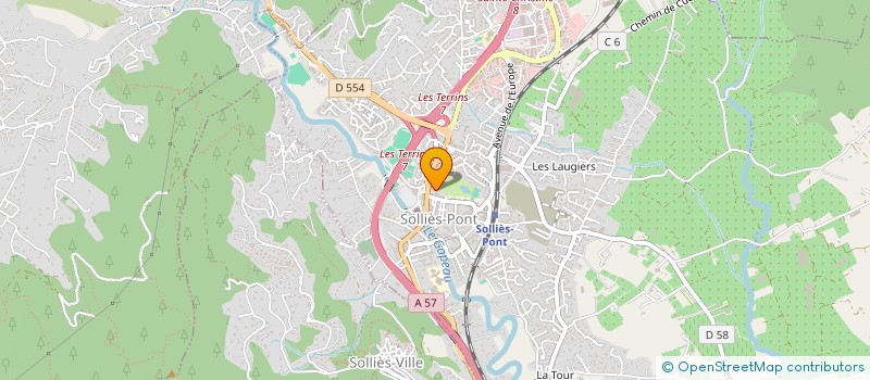 localisation de l'entreprise MONSIEUR JOSEPH CORRET  SOLLIES-PONT