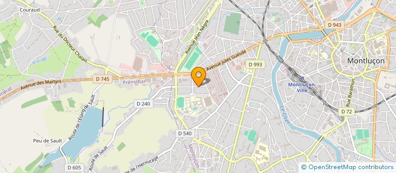 localisation de l'entreprise MONSIEUR JOSEPH COSTA à MONTLUCON