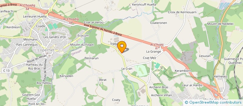 localisation de l'entreprise MONSIEUR JOSEPH COSTIOU  DIRINON