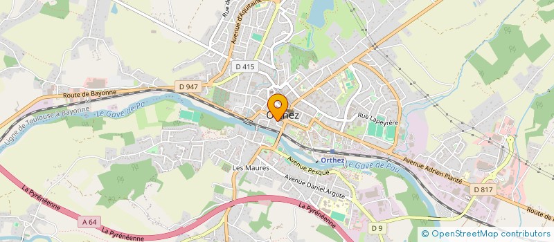 localisation de l'entreprise MONSIEUR JOSEPH COULLOUMME-LABARTHE  ORTHEZ