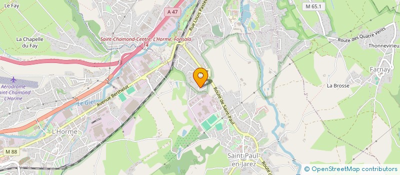 localisation de l'entreprise MONSIEUR JOSEPH CROZET  SAINT-PAUL-EN-JAREZ