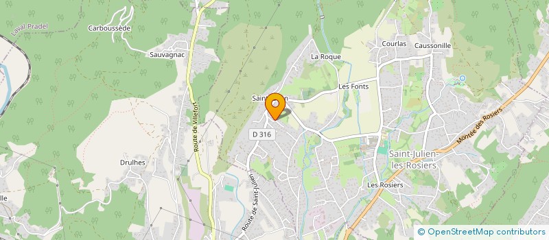 localisation de l'entreprise MONSIEUR JOSEPH CURCIO  SAINT-JULIEN-LES-ROSIERS