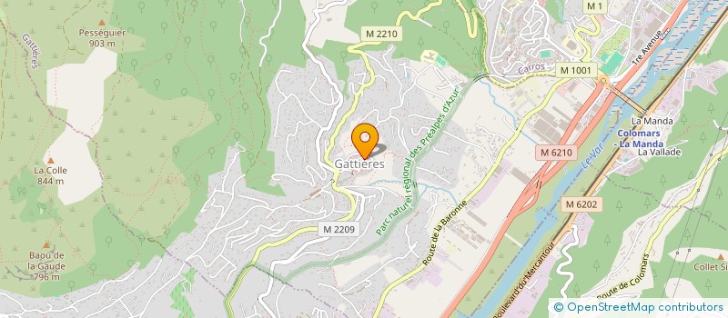 localisation de l'entreprise MONSIEUR JOSEPH CUZZUCOLI  GATTIERES