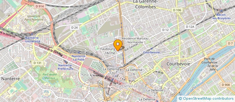localisation de l'entreprise MONSIEUR JOSEPH DAHOUET-BOIGNY à COURBEVOIE