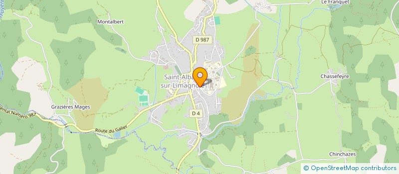 localisation de l'entreprise MONSIEUR JOSEPH DALLE  SAINT-ALBAN-SUR-LIMAGNOLE
