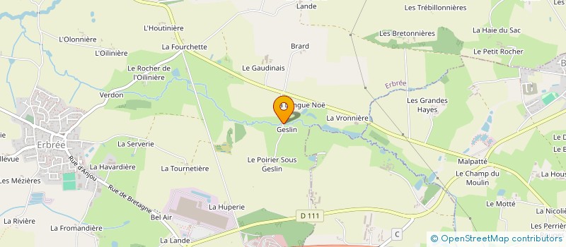 localisation de l'entreprise MONSIEUR JOSEPH DALLEE  ERBREE