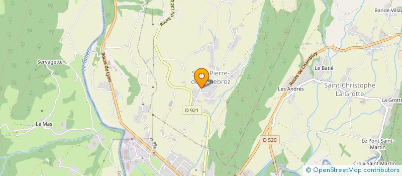 localisation de l'entreprise MONSIEUR JOSEPH DANCHE  SAINT-PIERRE-DE-GENEBROZ