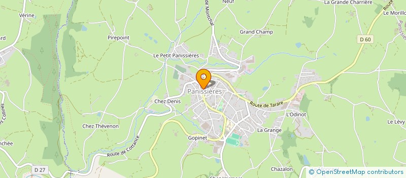 localisation de l'entreprise MONSIEUR JOSEPH DARCEY  PANISSIERES