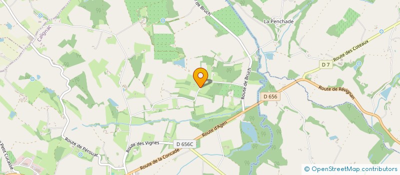 localisation de l'entreprise MONSIEUR JOSEPH DAVID  CALIGNAC