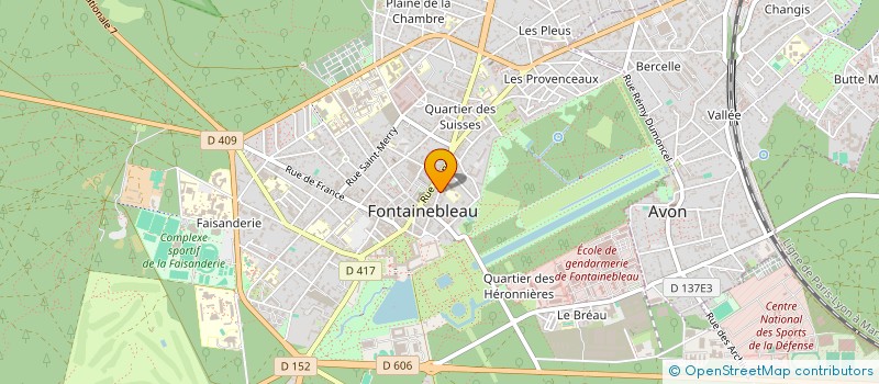 localisation de l'entreprise MONSIEUR JOSEPH DE TARRAGON à FONTAINEBLEAU