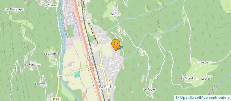 localisation de l'entreprise MONSIEUR JOSEPH DEBARRE  LA BATHIE