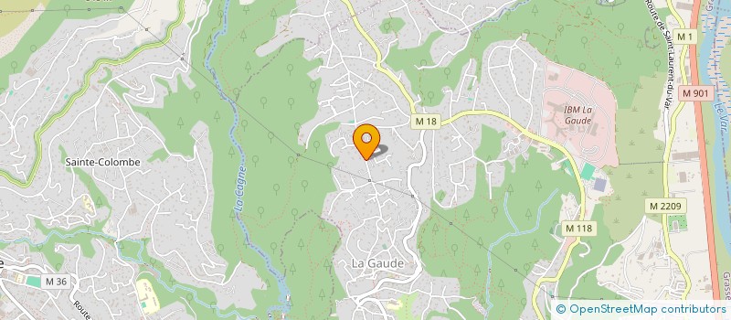 localisation de l'entreprise MONSIEUR JOSEPH DEGIOVANNI  LA GAUDE