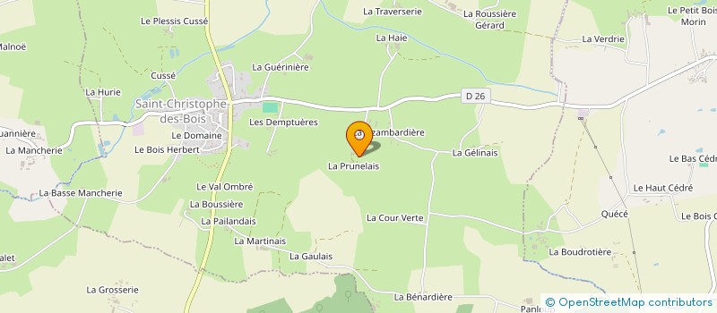 localisation de l'entreprise MONSIEUR JOSEPH DELAUNAY  SAINT-CHRISTOPHE-DES-BOIS