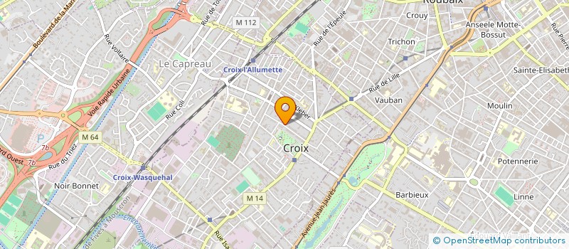 localisation de l'entreprise MONSIEUR JOSEPH DEPOOTER  CROIX