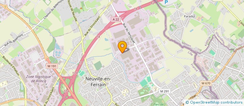localisation de l'entreprise MONSIEUR JOSEPH DEVEUGLE à NEUVILLE-EN-FERRAIN