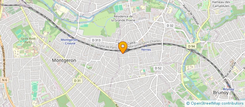 localisation de l'entreprise MONSIEUR JOSEPH DIEUDONNE  YERRES