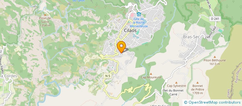 localisation de l'entreprise MONSIEUR JOSEPH DIJOUX  CILAOS