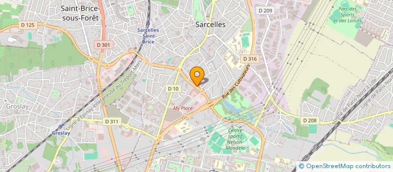 localisation de l'entreprise MONSIEUR JOSEPH DIRIL  SARCELLES