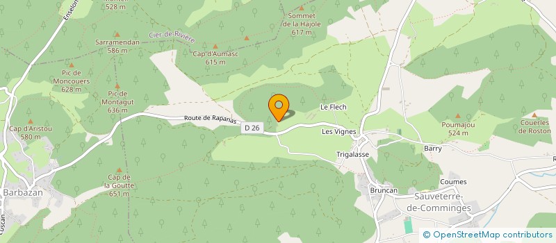 localisation de l'entreprise MONSIEUR JOSEPH DISCAZEAUX  SAUVETERRE-DE-COMMINGES