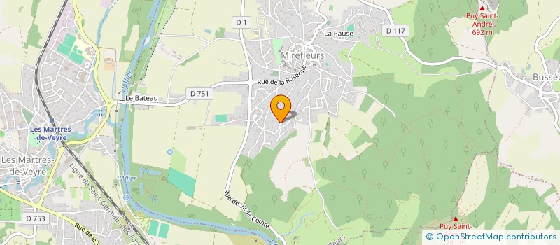 localisation de l'entreprise MONSIEUR JOSEPH DONATELLA  MIREFLEURS