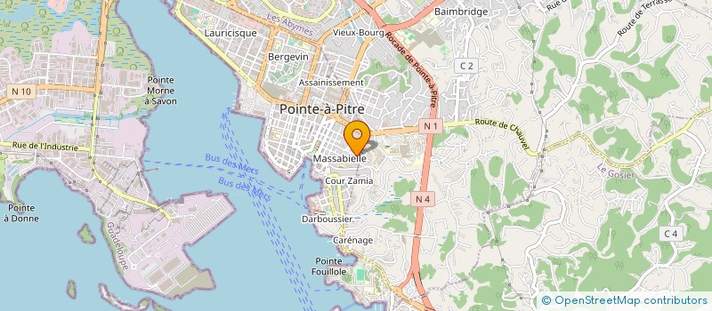 localisation de l'entreprise MONSIEUR JOSEPH DORVILLE à POINTE-A-PITRE