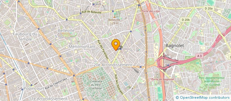 localisation de l'entreprise MONSIEUR JOSEPH DUBRET  PARIS