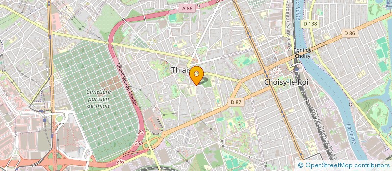 localisation de l'entreprise MONSIEUR JOSEPH DUCLOUX  THIAIS