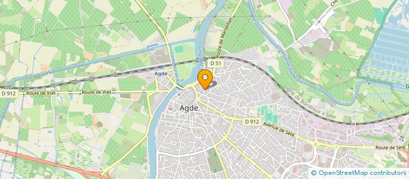 localisation de l'entreprise MONSIEUR JOSEPH DUCROS  AGDE