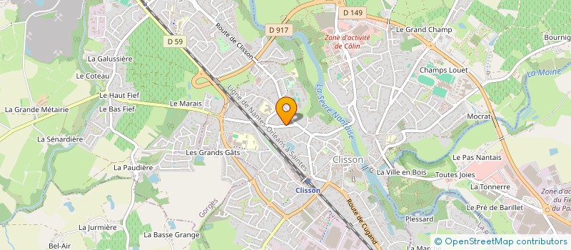 localisation de l'entreprise MONSIEUR JOSEPH DUFEU à CLISSON