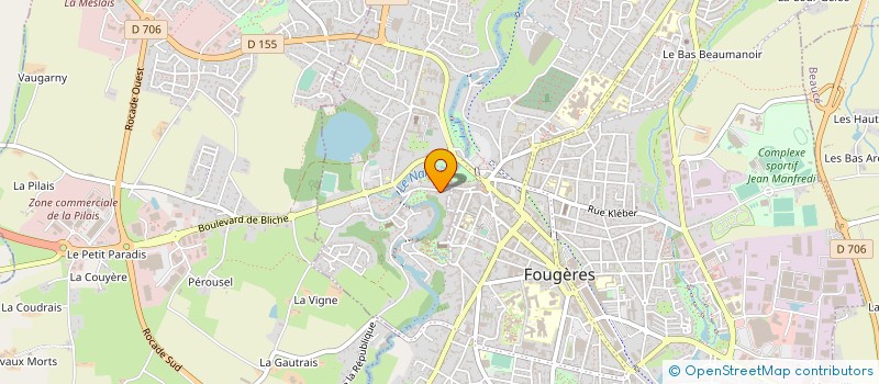 localisation de l'entreprise MONSIEUR JOSEPH DUPONT à FOUGERES