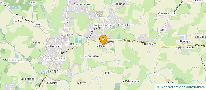 localisation de l'entreprise MONSIEUR JOSEPH DURY à BAGE-DOMMARTIN