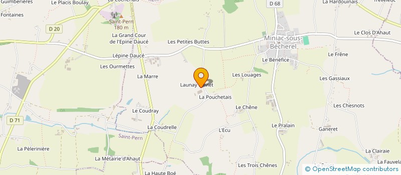 localisation de l'entreprise MONSIEUR JOSEPH DUVAL à MINIAC-SOUS-BECHEREL