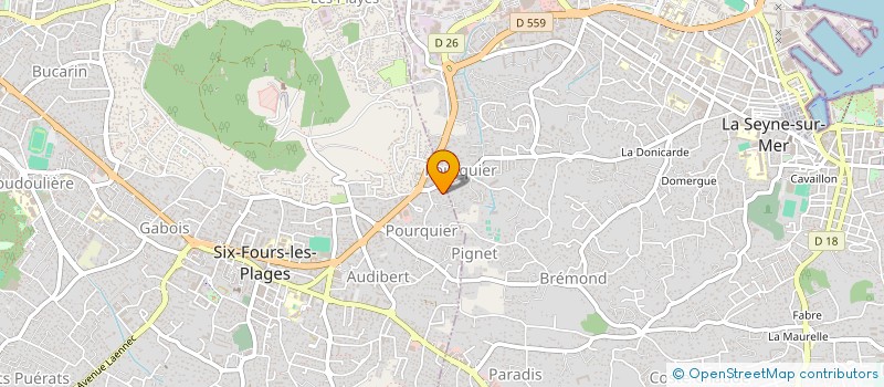 localisation de l'entreprise MONSIEUR JOSEPH-ENRIQUE DANGUY DES DESERTS à SIX-FOURS-LES-PLAGES