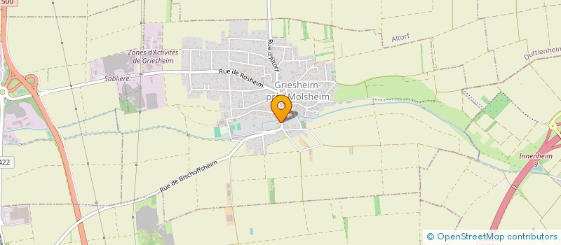 localisation de l'entreprise MONSIEUR JOSEPH ERB  GRIESHEIM-PRES-MOLSHEIM