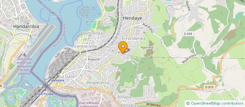 localisation de l'entreprise MONSIEUR JOSEPH ERRAUTE à HENDAYE