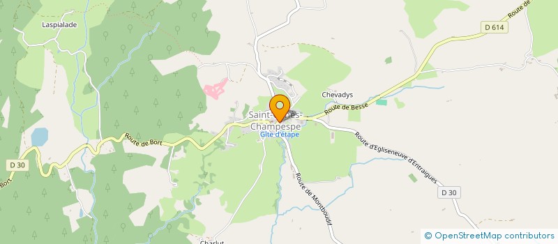 localisation de l'entreprise MONSIEUR JOSEPH ESPAGNON  SAINT-GENES-CHAMPESPE