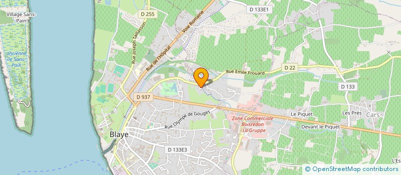 localisation de l'entreprise MONSIEUR JOSEPH ESPINAS  BLAYE