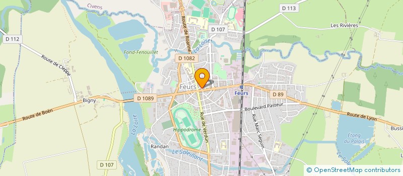 localisation de l'entreprise MONSIEUR JOSEPH ESTRANGIN  FEURS