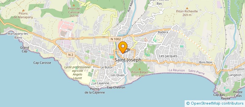 localisation de l'entreprise MONSIEUR JOSEPH ETHEVE à SAINT-JOSEPH