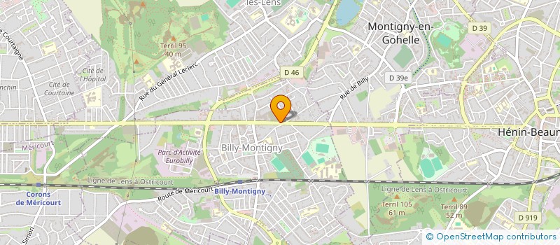 localisation de l'entreprise MONSIEUR JOSEPH FALDUTO à BILLY-MONTIGNY