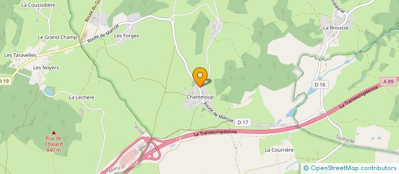 localisation de l'entreprise MONSIEUR JOSEPH FAURE  CHARBONNIERES-LES-VIEILLES