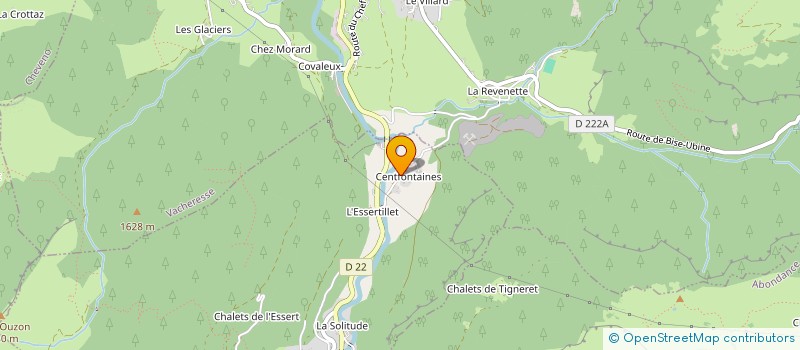 localisation de l'entreprise MONSIEUR JOSEPH FAVRE à BONNEVAUX