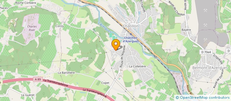 localisation de l'entreprise MONSIEUR JOSEPH FENOUILLET  CHATILLON